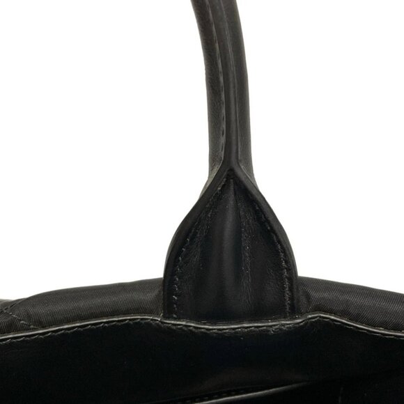 Auth PRADA - 1BA354 Black Nylon Leather Tote Bag - Picture 10 of 16
